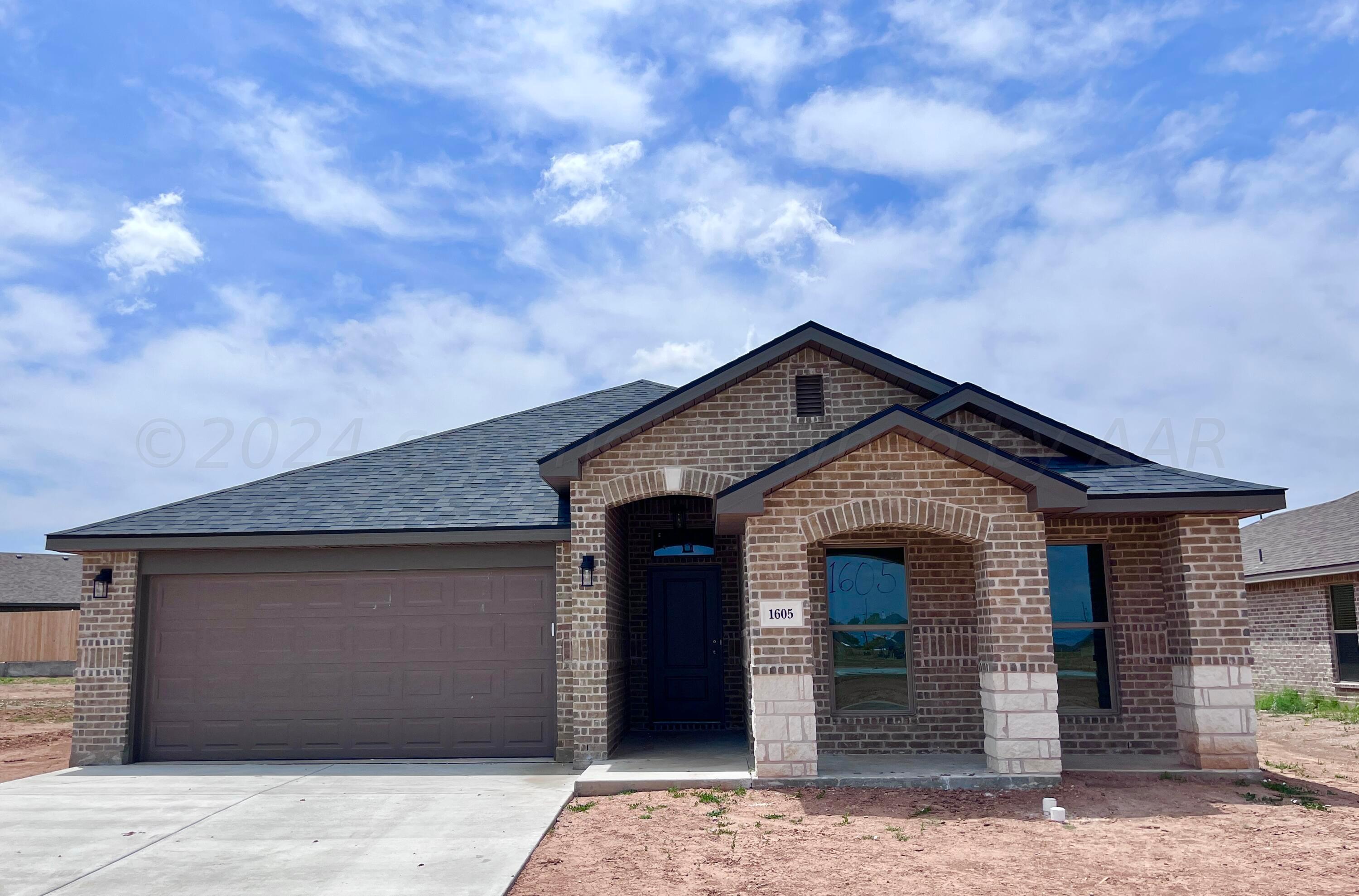 a front view of a house