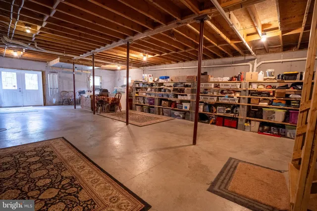 a view of storage and utility room