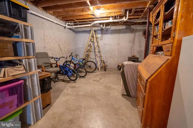 a view of storage and utility room