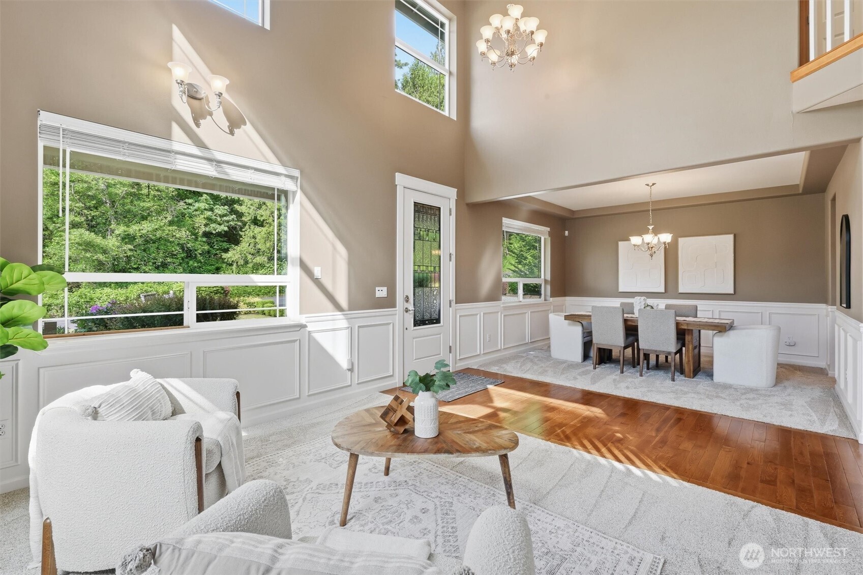 4202 Silvana Terrace Road Stanwood, WA 98292 - Photo 11 of 40 a living room with furniture and a large window