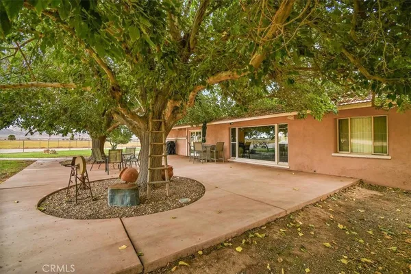 a view of a garage with storage