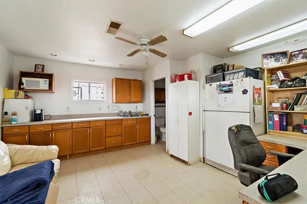 a view of an outdoor space and tennis court