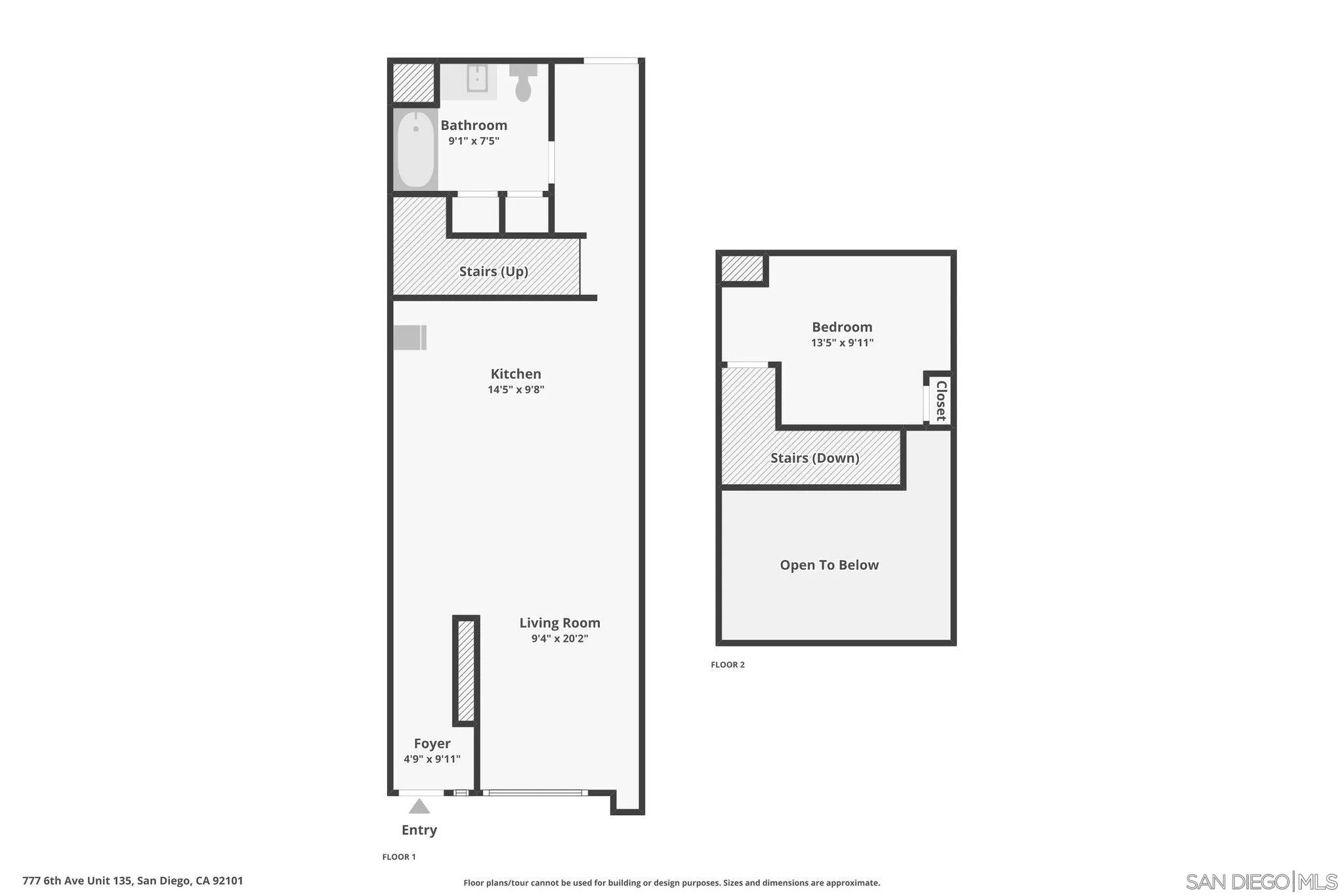 777 Sixth Avenue, Unit 135 San Diego, CA 92101 - Photo 25 of 38 a picture of a floor plan