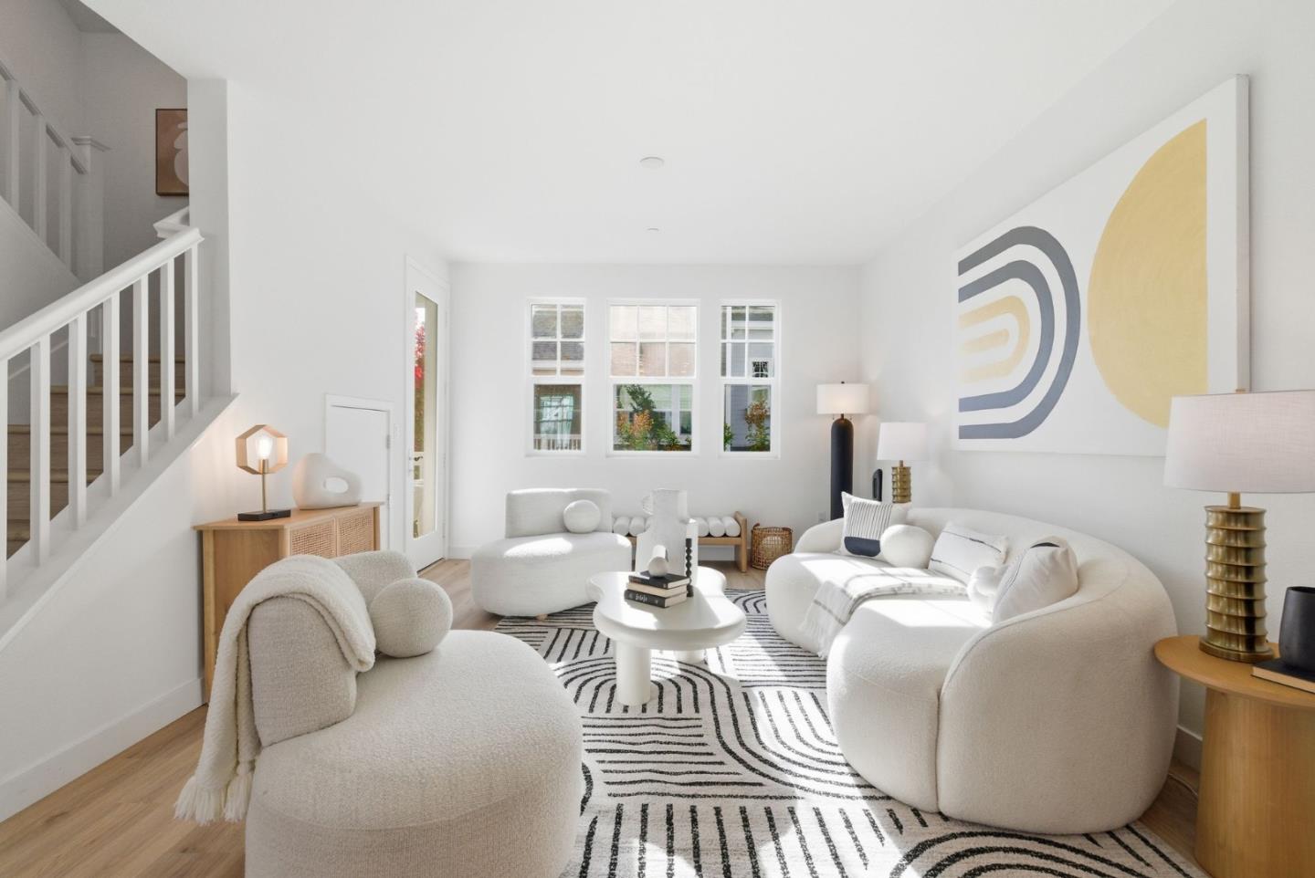 211 Orbit Way Mountain View, CA 94043 - Photo 1 of 1 a living room with furniture a window and a potted plant