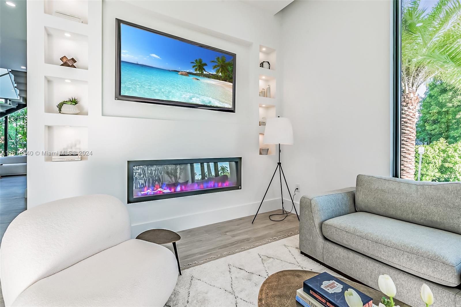 9000 Abbott Avenue Surfside, FL 33154 - Photo 21 of 82 a living room with furniture and a window