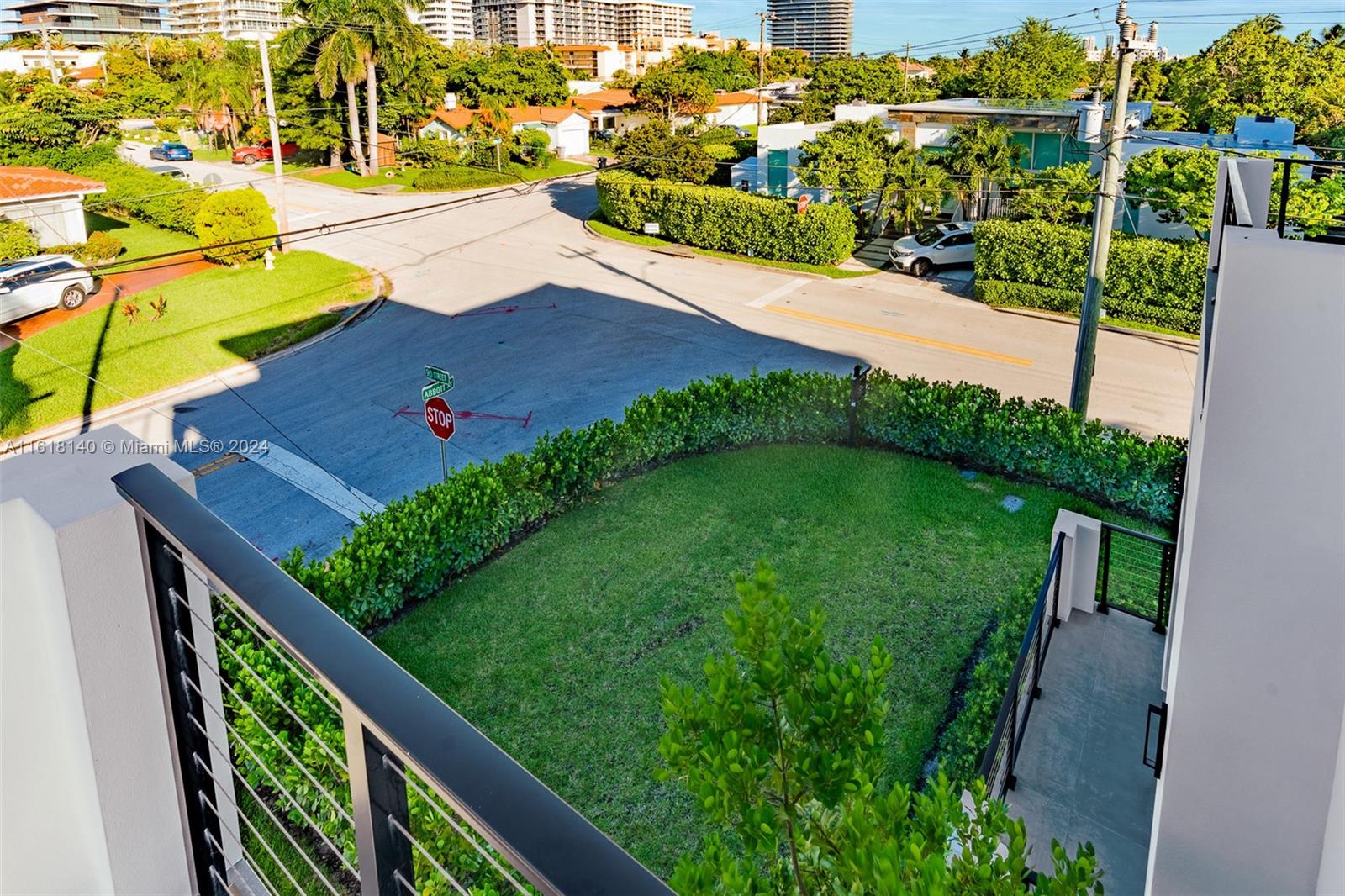9000 Abbott Avenue Surfside, FL 33154 - Photo 54 of 82 a view of a backyard with plants