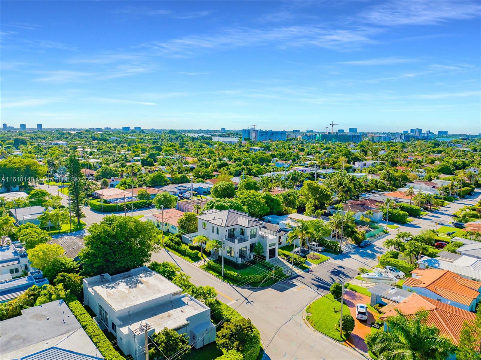 9000 Abbott Avenue Surfside, FL 33154 - Photo 73 of 82 an aerial view of a houses with a yard