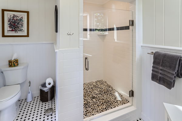 217 Barnes Road Oak Bluffs, MA 02557 - Photo 13 of 60 Primary bedroom en-suite bathroom.