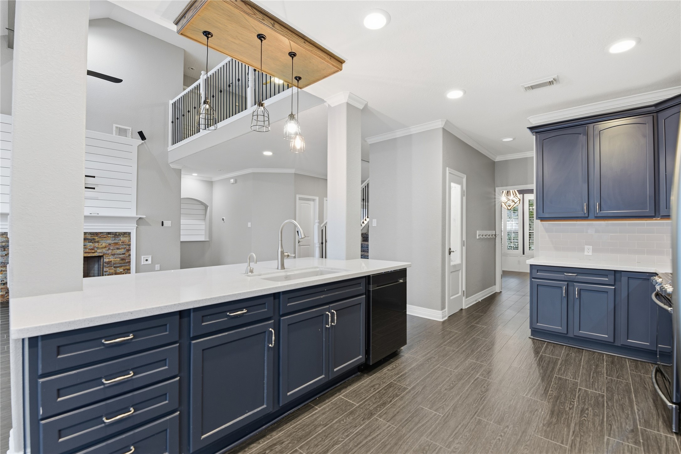 3130 Red Maple Drive Friendswood, TX 77546 - Photo 7 of 26 a spacious bathroom with a granite countertop sink and a mirror