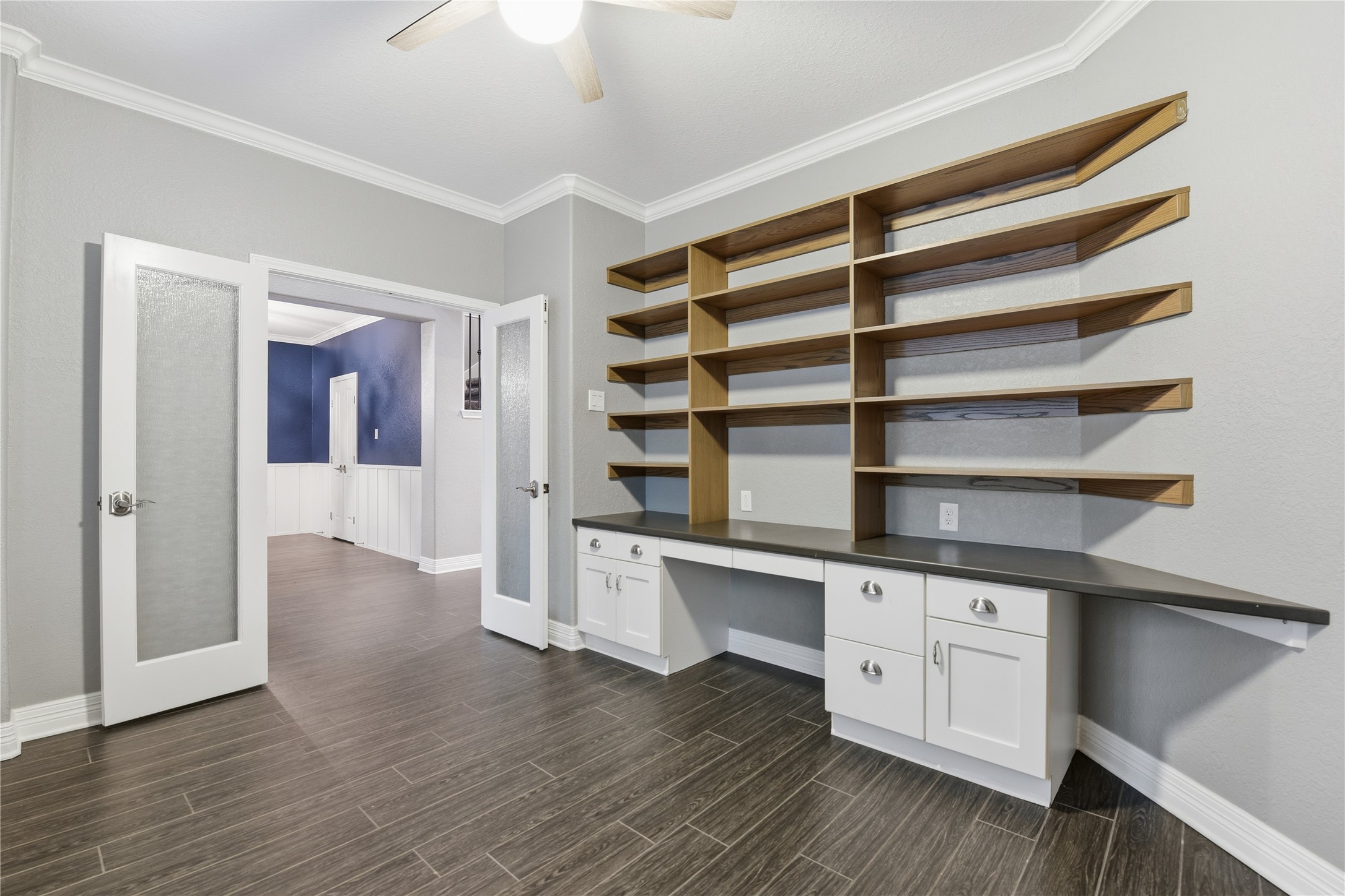 3130 Red Maple Drive Friendswood, TX 77546 - Photo 10 of 26 a view of an empty room with a window and wooden floor