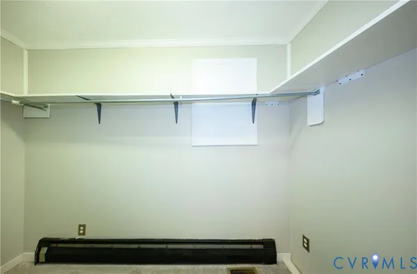 a close view of closet