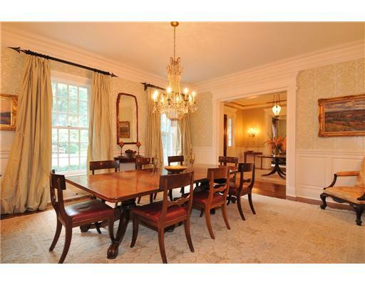 Undisclosed Address Greenwich, CT 06831 - Photo 11 of 20 a view of a dining room with furniture and chandelier