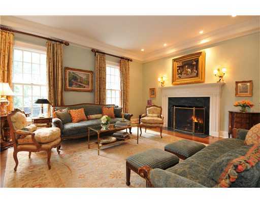 Undisclosed Address Greenwich, CT 06831 - Photo 12 of 20 a living room with furniture and a fireplace