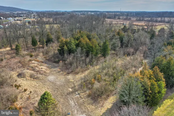 a view of a lake with mountains in the background
