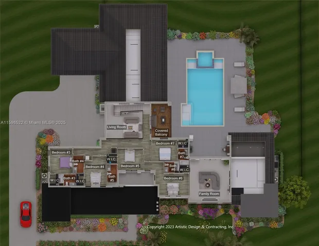 front view of house with a yard