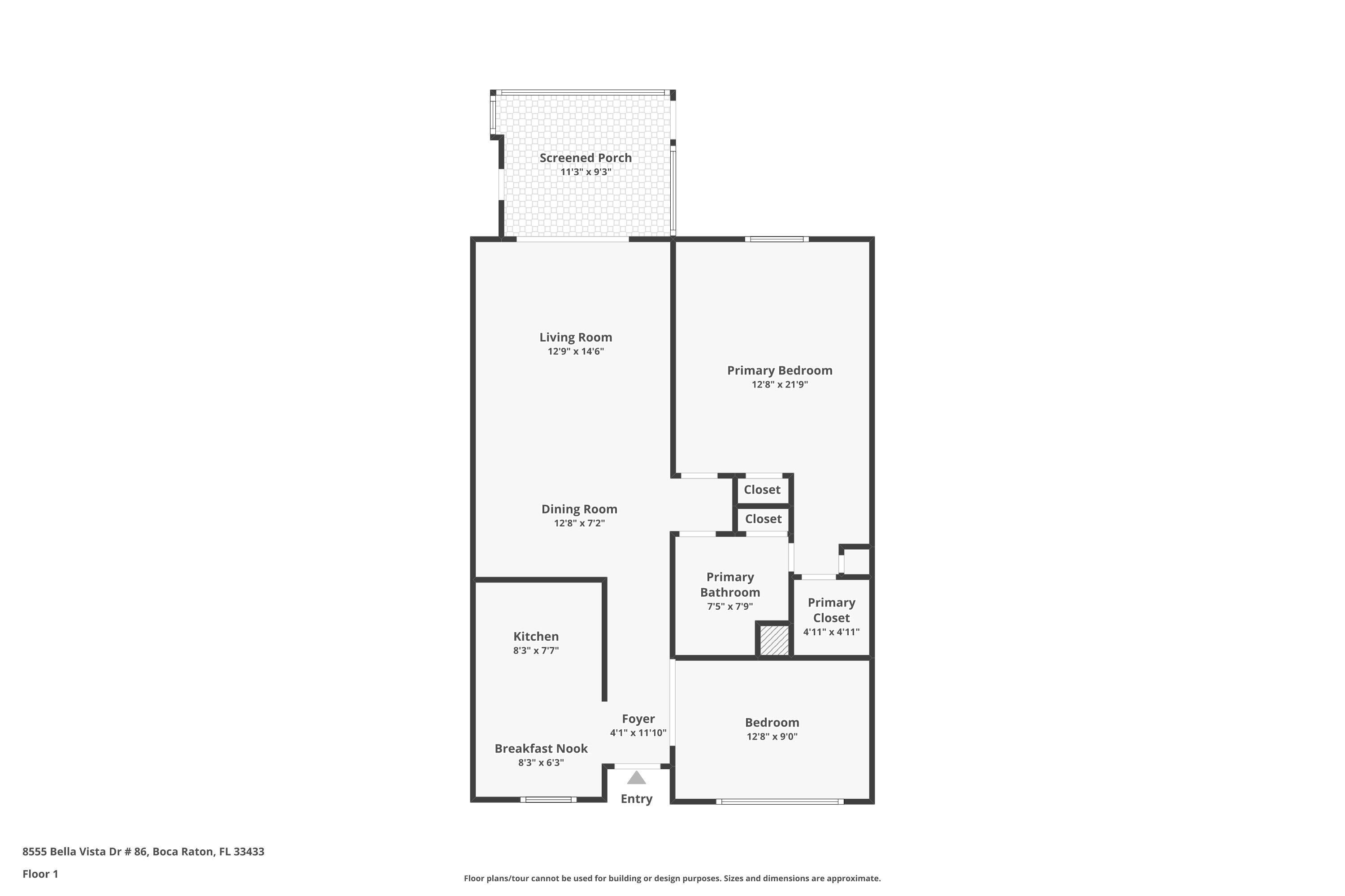 8555 Bella Vista Drive, Unit 86 Boca Raton, FL 33433 - Photo 48 of 48 a picture of floor plan
