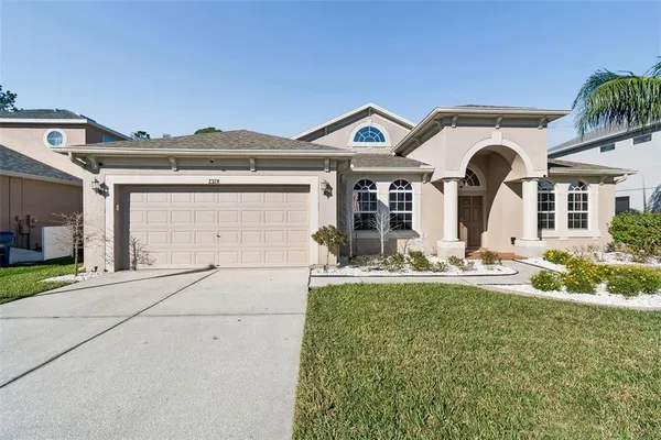 front view of house with a yard