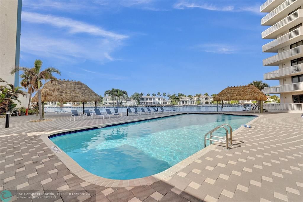 1600 South Ocean Drive, Unit 18B Hollywood, FL 33019 - Photo 22 of 36 a view of a swimming pool and lake view
