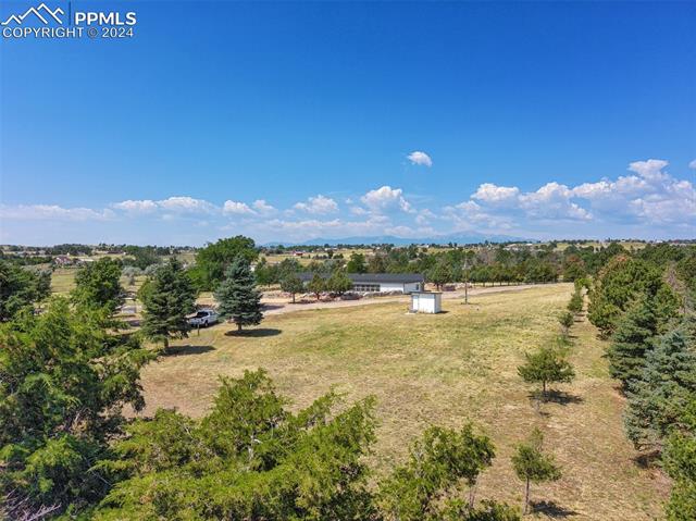 12825 Garrett Road Peyton, CO 80831 - Photo 46 of 47 Aerial view featuring a rural view