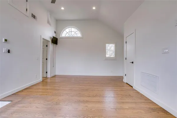 a view of an empty room