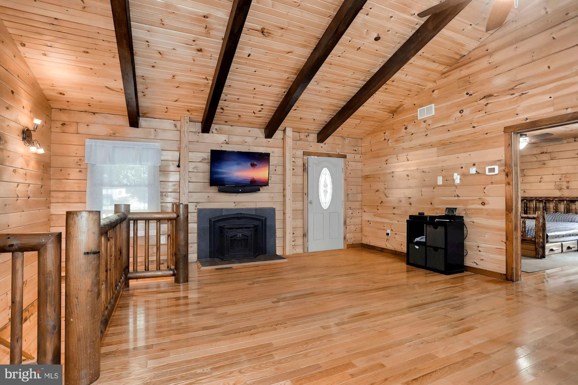 4154 Back Woods Road Westminster, MD 21158 - Photo 2 of 27 Living Room | Cathedral Beamed Ceilings