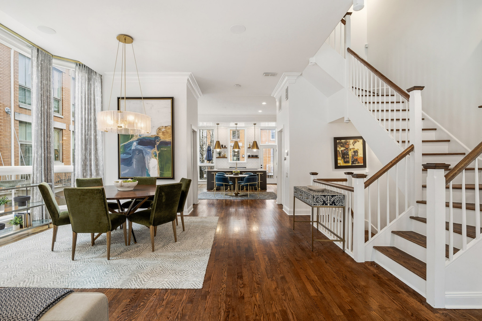 438 East North Water Street Chicago, IL 60611 - Photo 12 of 42 a living room with furniture and wooden floor
