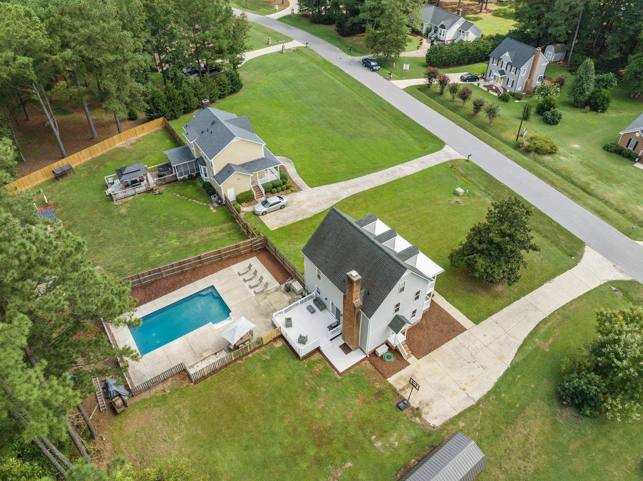 2037 Queen Charlotte Place Raleigh, NC 27610 - Photo 2 of 32 an aerial view of a house