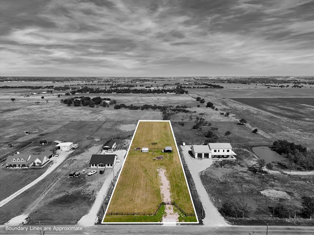 View of rural area with property parcel outlined