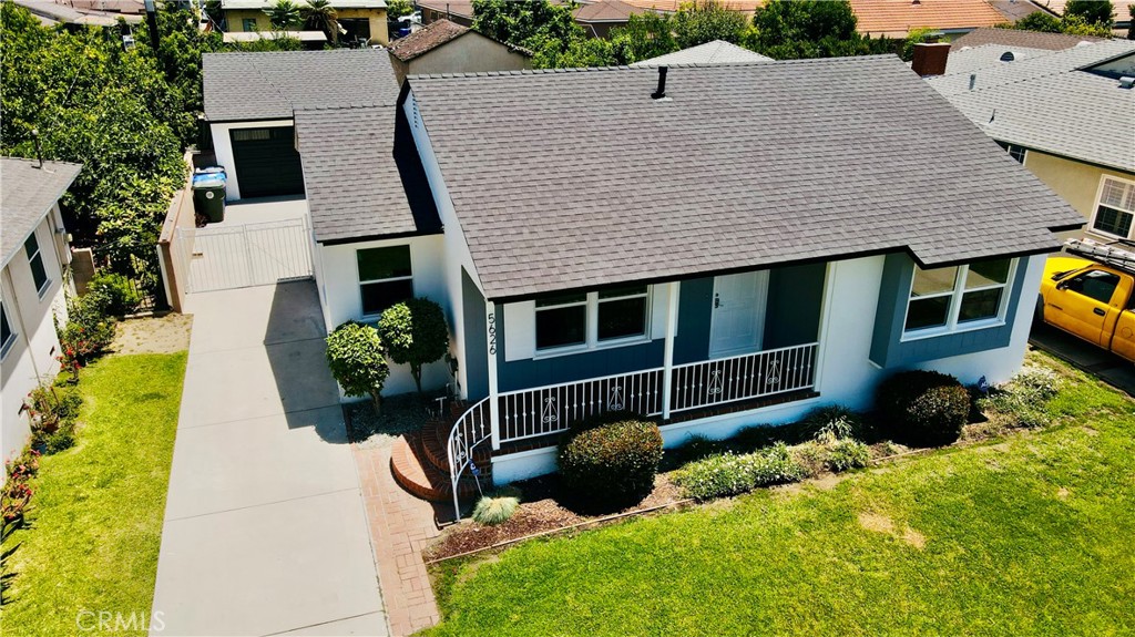 5626 Lenore Avenue Arcadia, CA 91006 - Photo 23 of 23 a aerial view of a house with a yard and potted plants
