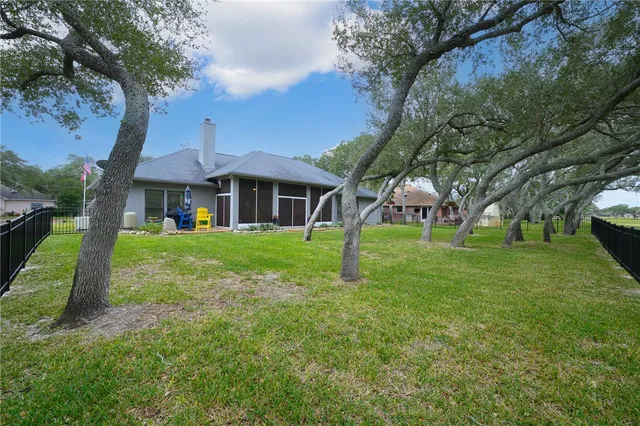 a house view with a garden space