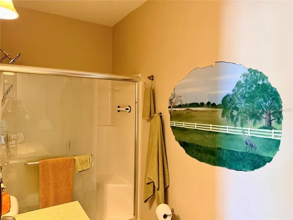 a view of outdoor space and bathroom