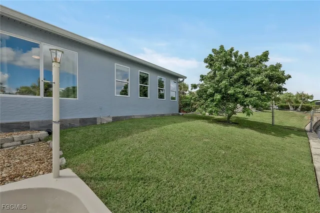 a house view with a garden space