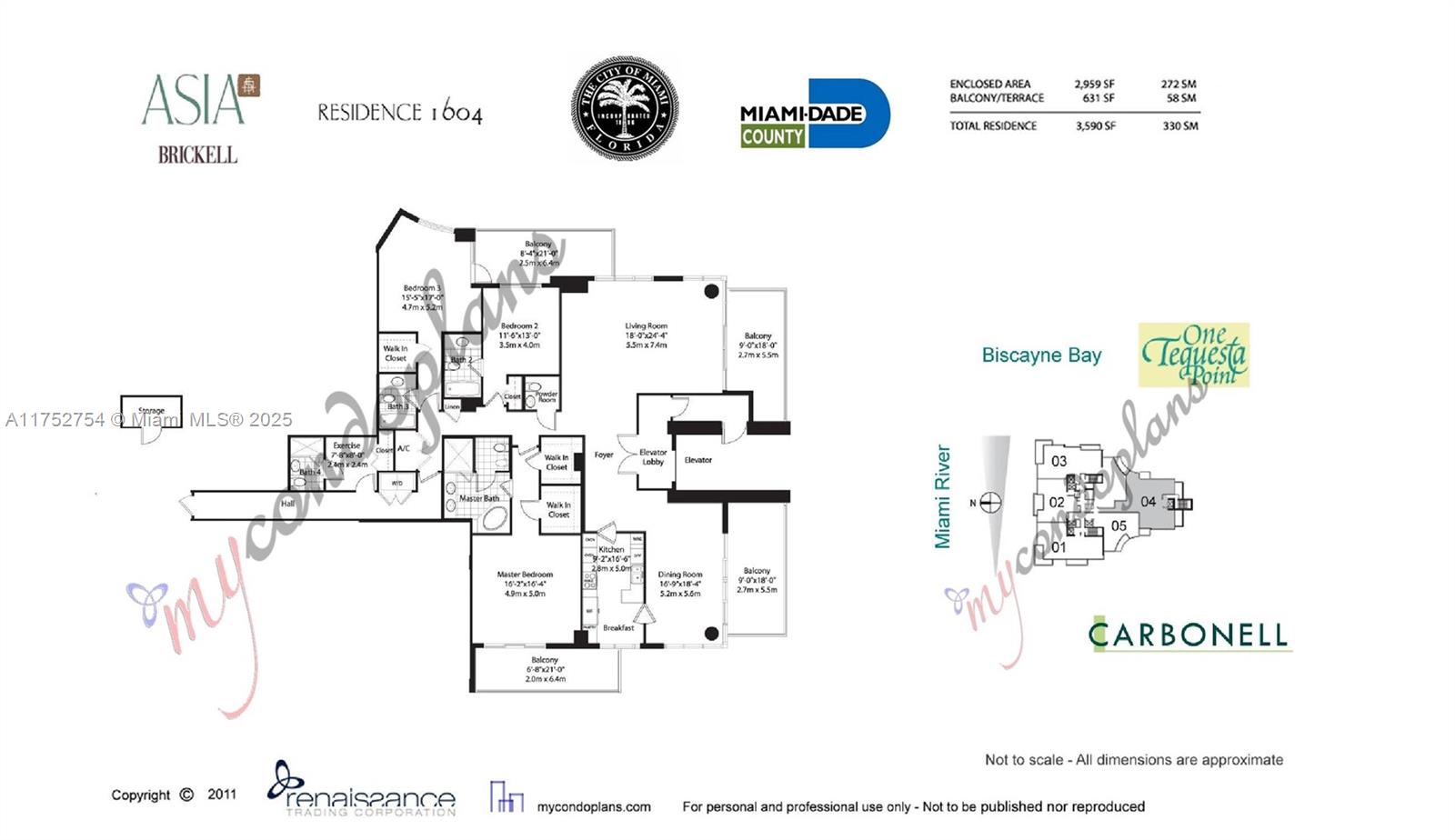 900 Brickell Key Boulevard, Unit 1604 Miami, FL 33131 - Photo 49 of 49