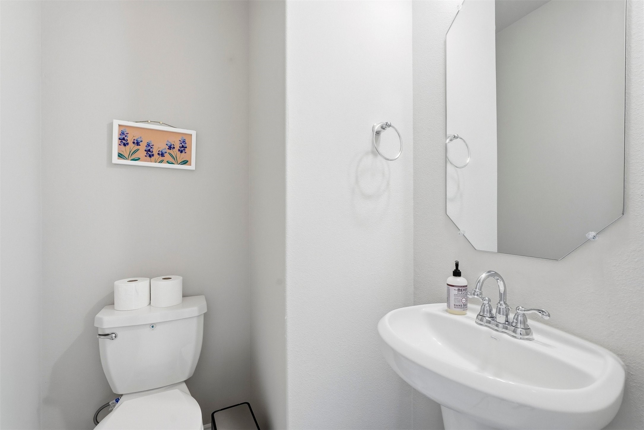 10526 Cabot Trail Rosharon, TX 77583 - Photo 18 of 24 a bathroom with a toilet sink and mirror