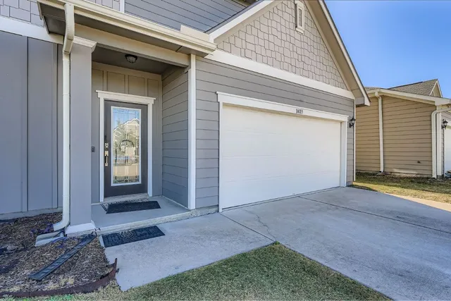 a view of front door of house