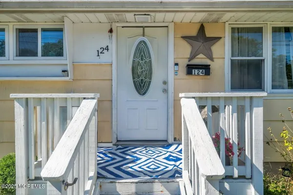 a front view of a house with entryway