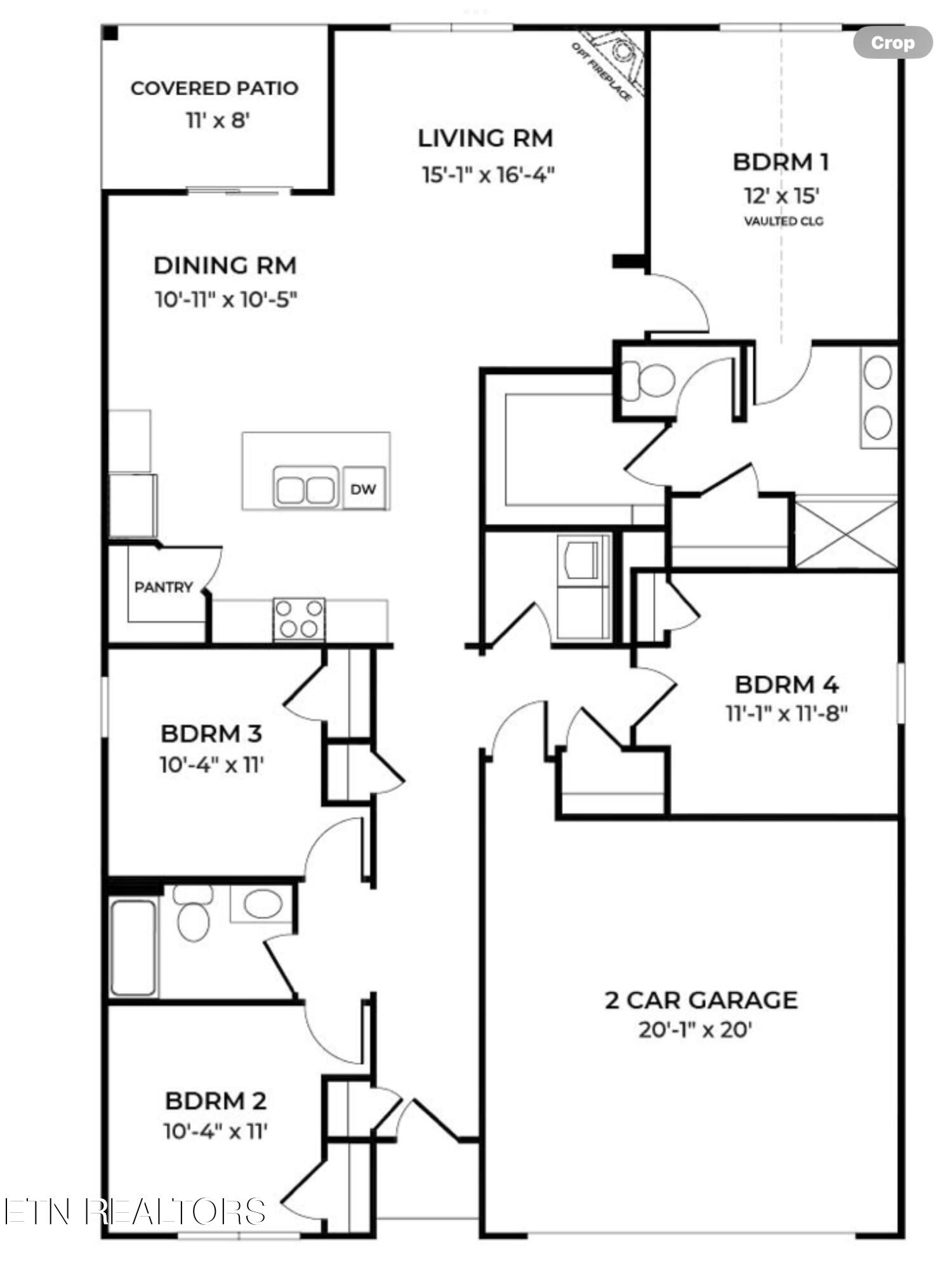 542 Cliff Street Morristown, TN 37814 - Photo 22 of 22 Bell - Cali Floor Plan