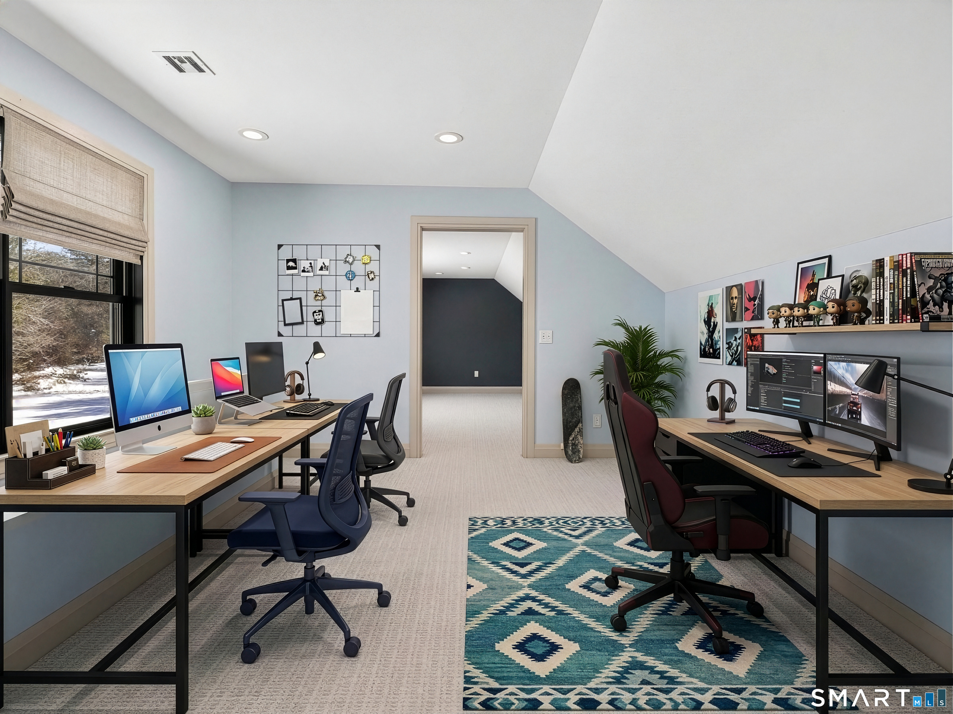 34-1 Johnny Cake Hill Road Old Lyme, CT 06371 - Photo 34 of 40 a workspace with furniture and a wooden floor