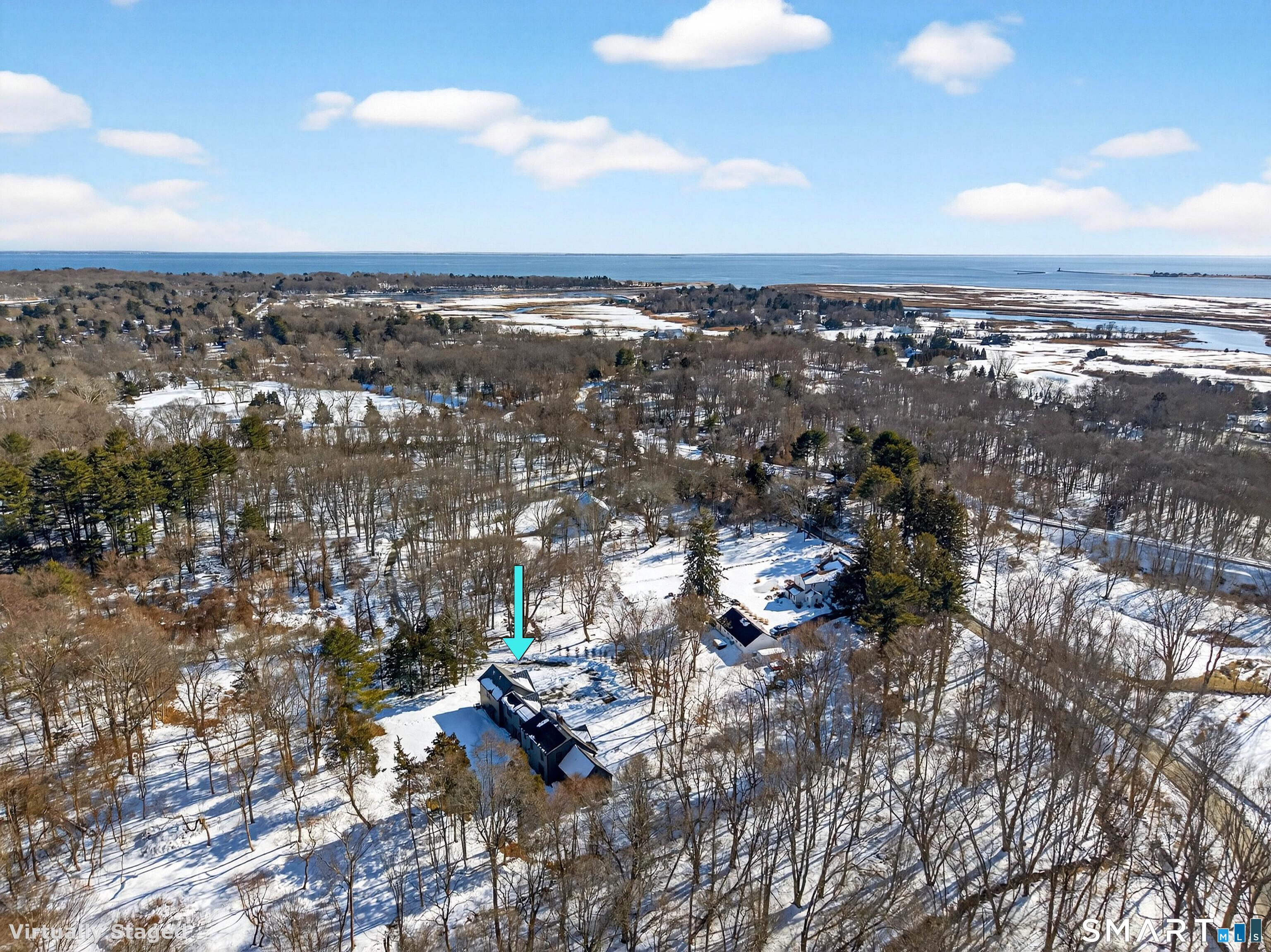 34-1 Johnny Cake Hill Road Old Lyme, CT 06371 - Photo 4 of 40 an aerial view of multiple house