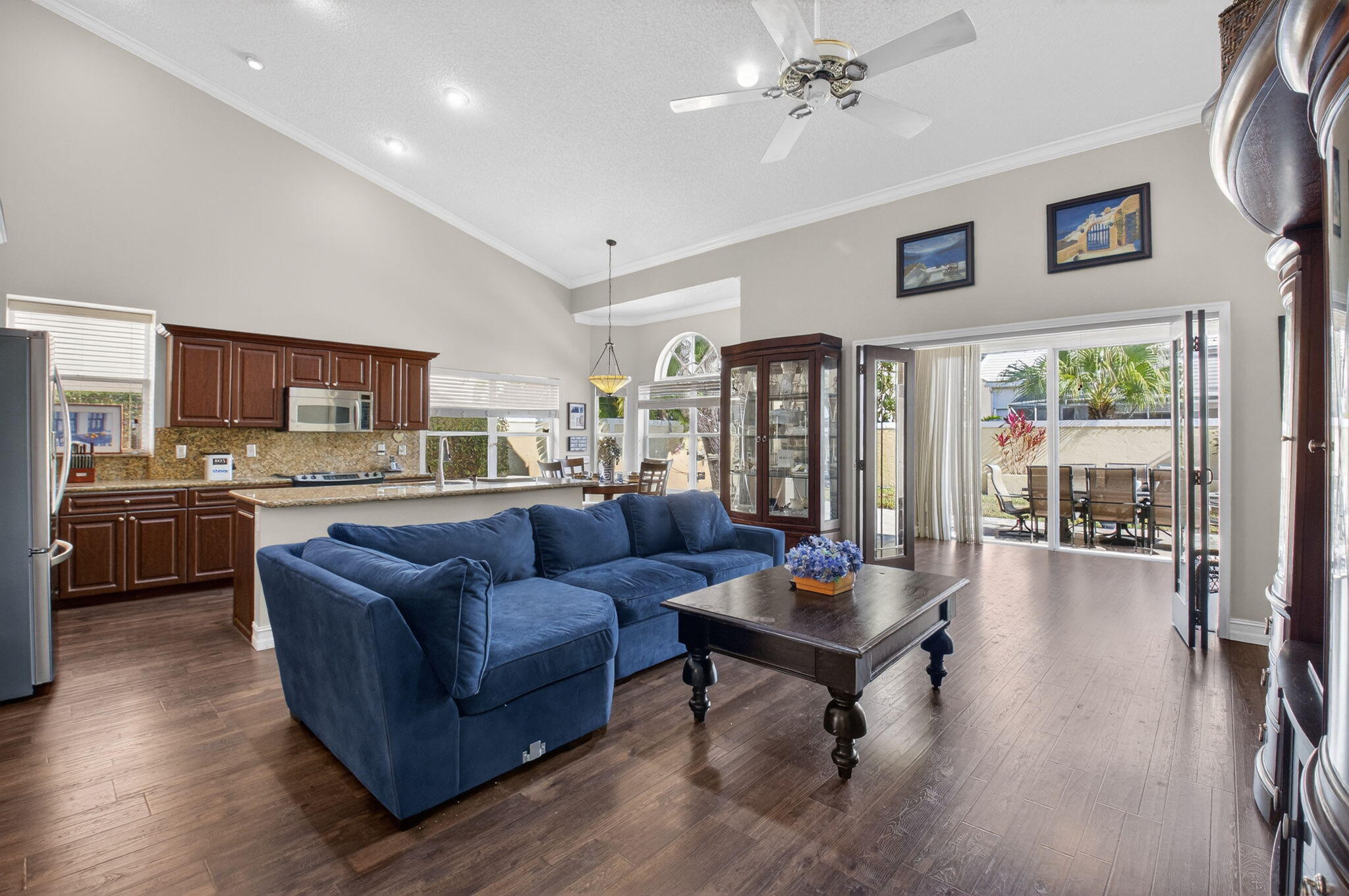 8361 Horseshoe Bay Road Boynton Beach, FL 33472 - Photo 13 of 73 a living room with furniture and a large window