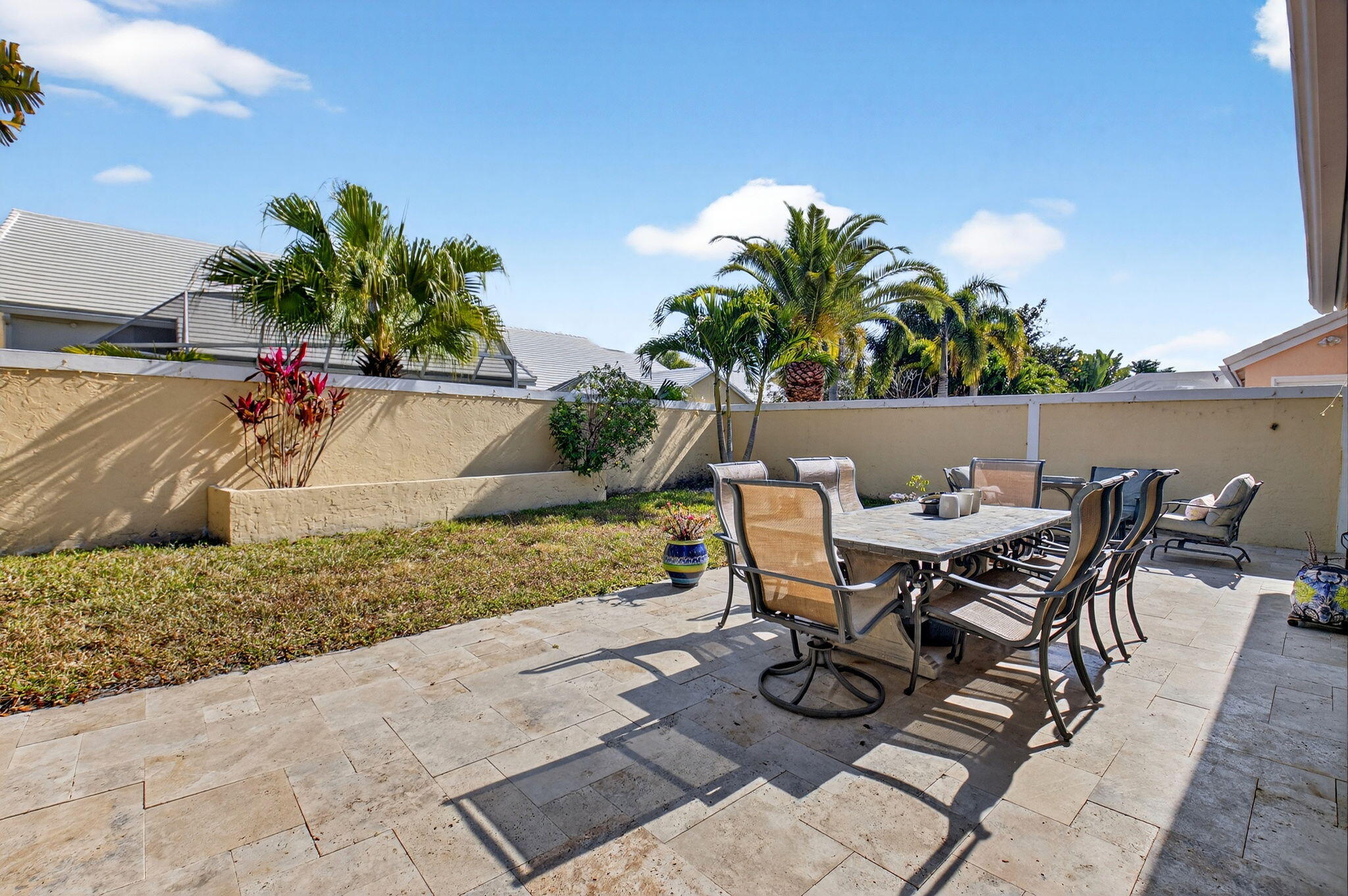 8361 Horseshoe Bay Road Boynton Beach, FL 33472 - Photo 42 of 73 a view of a backyard with sitting area