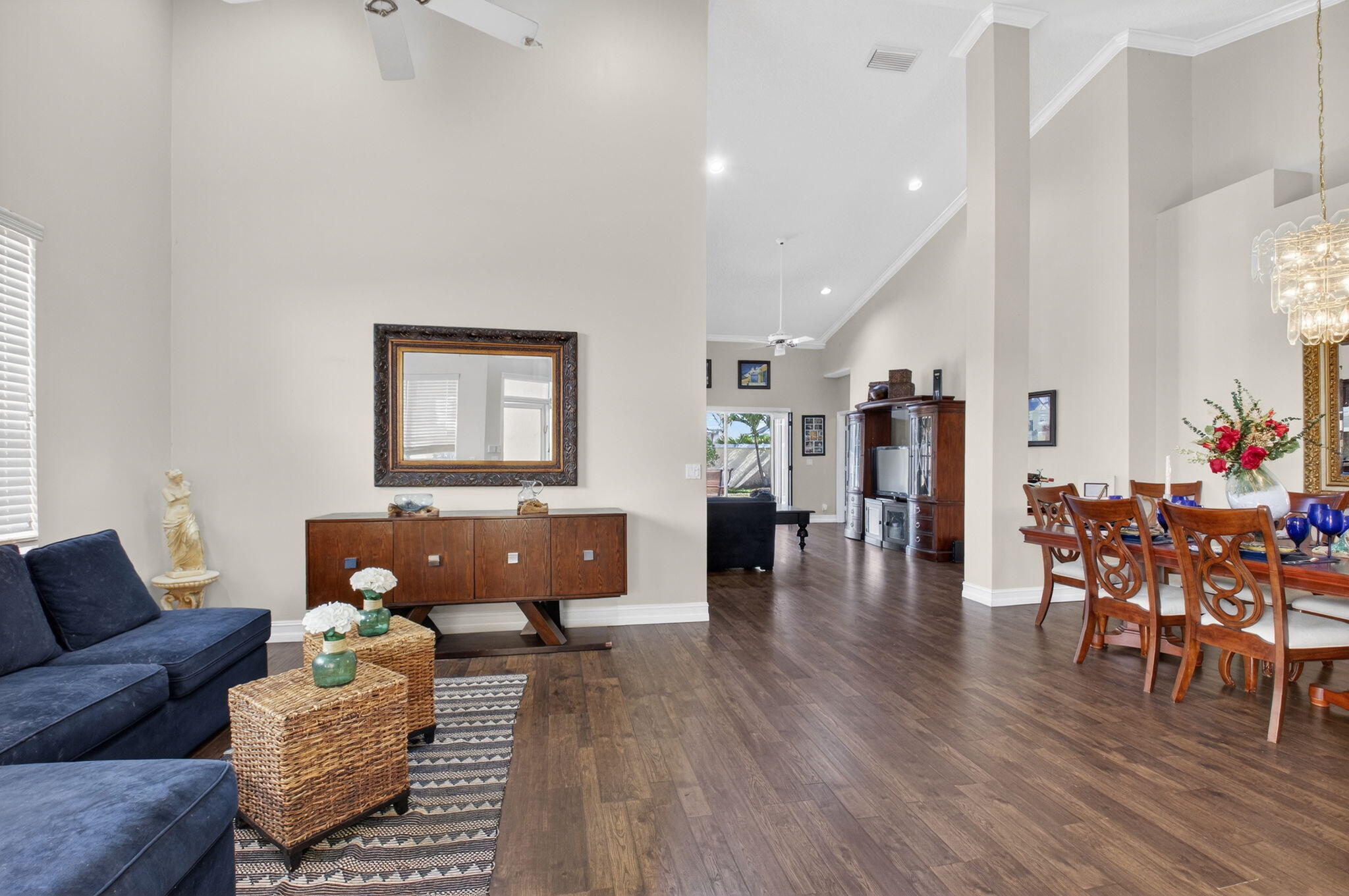 8361 Horseshoe Bay Road Boynton Beach, FL 33472 - Photo 6 of 73 a living room with furniture and wooden floor