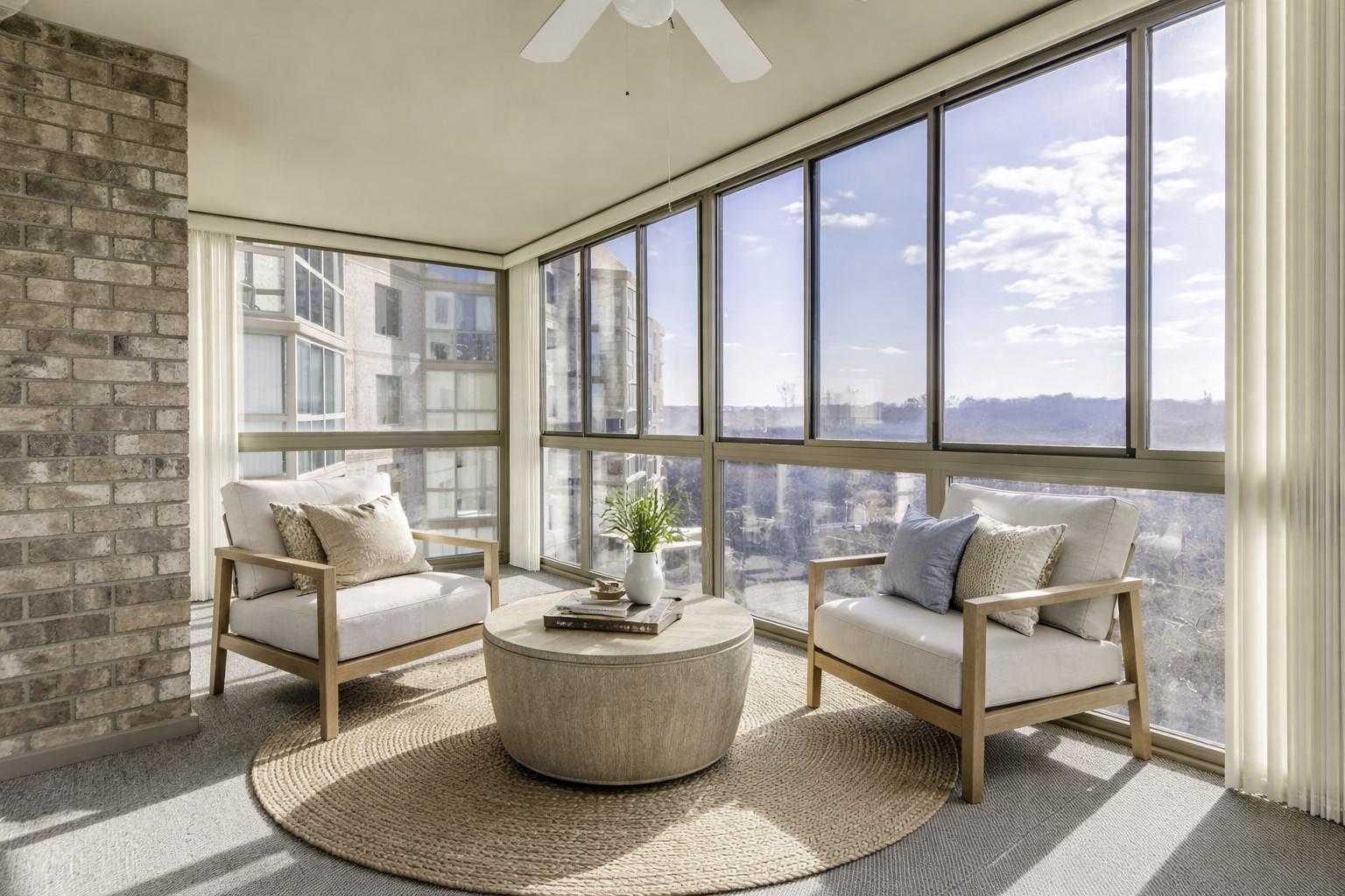 19385 Cypress Ridge Terrace, Unit 920 Leesburg, VA 20176 - Photo 5 of 40 Virtually Staged Sunroom.