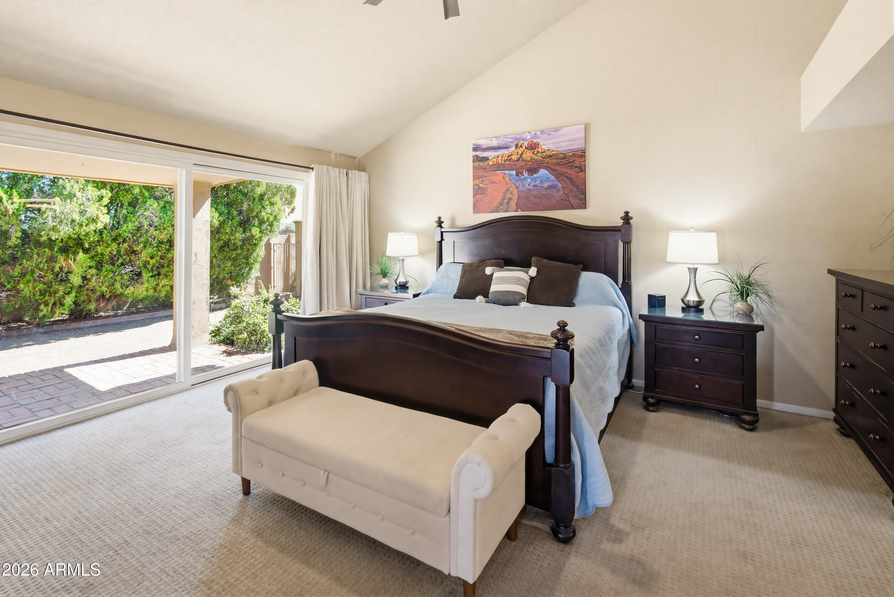 841 North Gentry Mesa, AZ 85213 - Photo 23 of 74 a bedroom with a bed and a large window