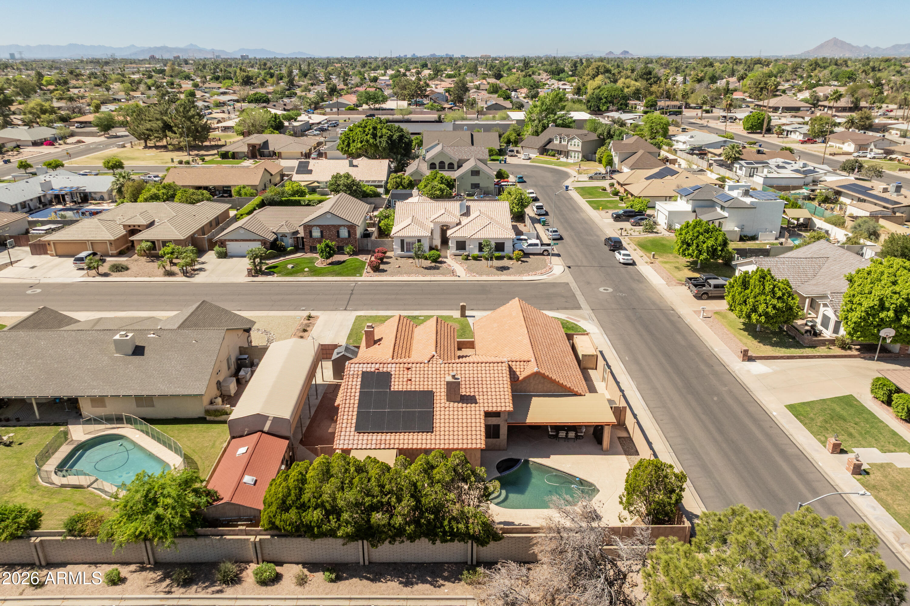 841 North Gentry Mesa, AZ 85213 - Photo 71 of 74 an aerial view of residential houses with outdoor space