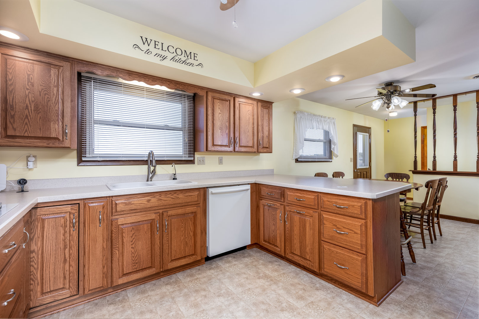 1526 East 18th Road Streator, IL 61364 - Photo 8 of 23 a kitchen with a sink and cabinets