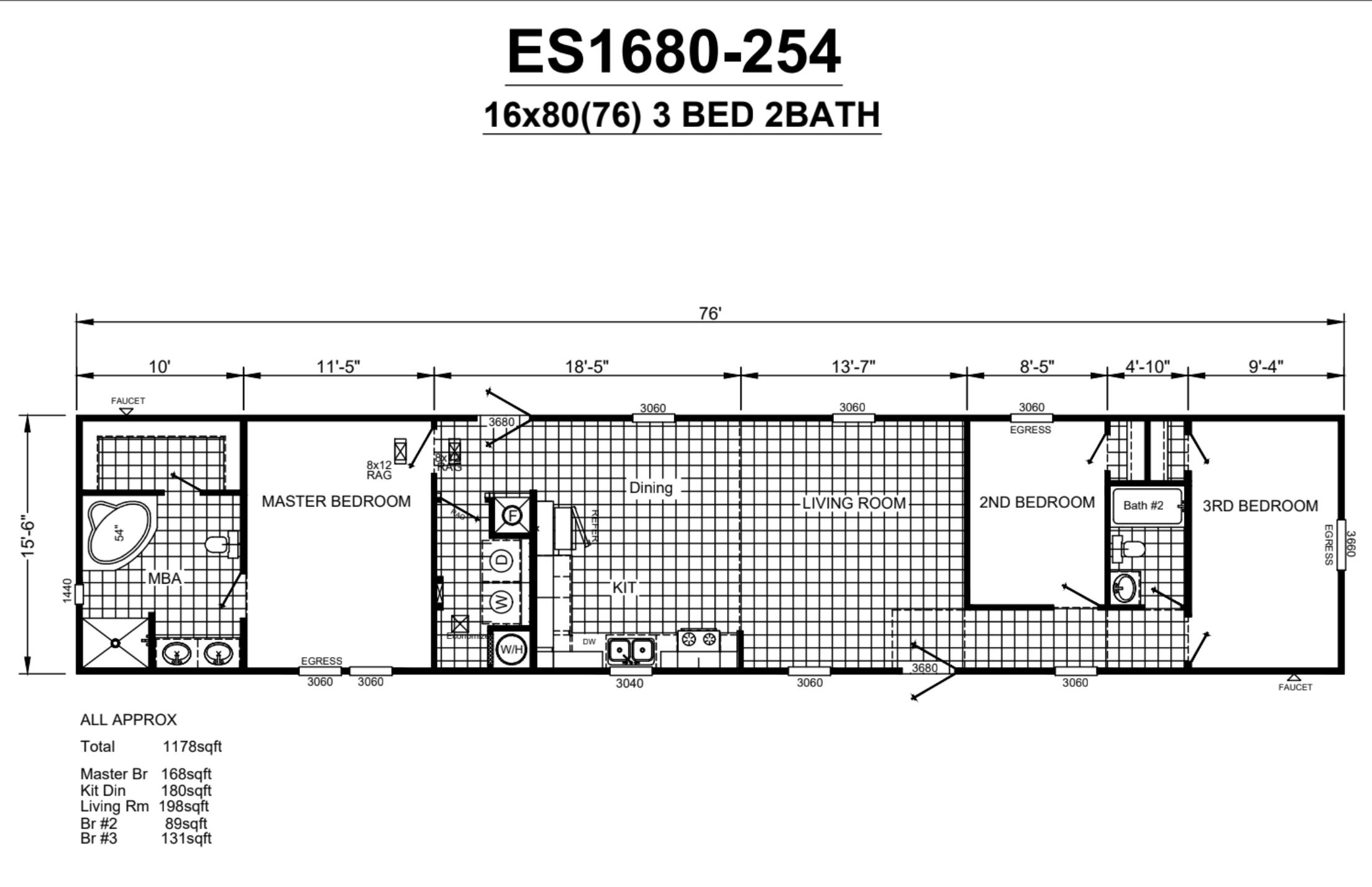 9492 Brighton Avenue Elberta, AL 36530 - Photo 38 of 38 Floor Plan