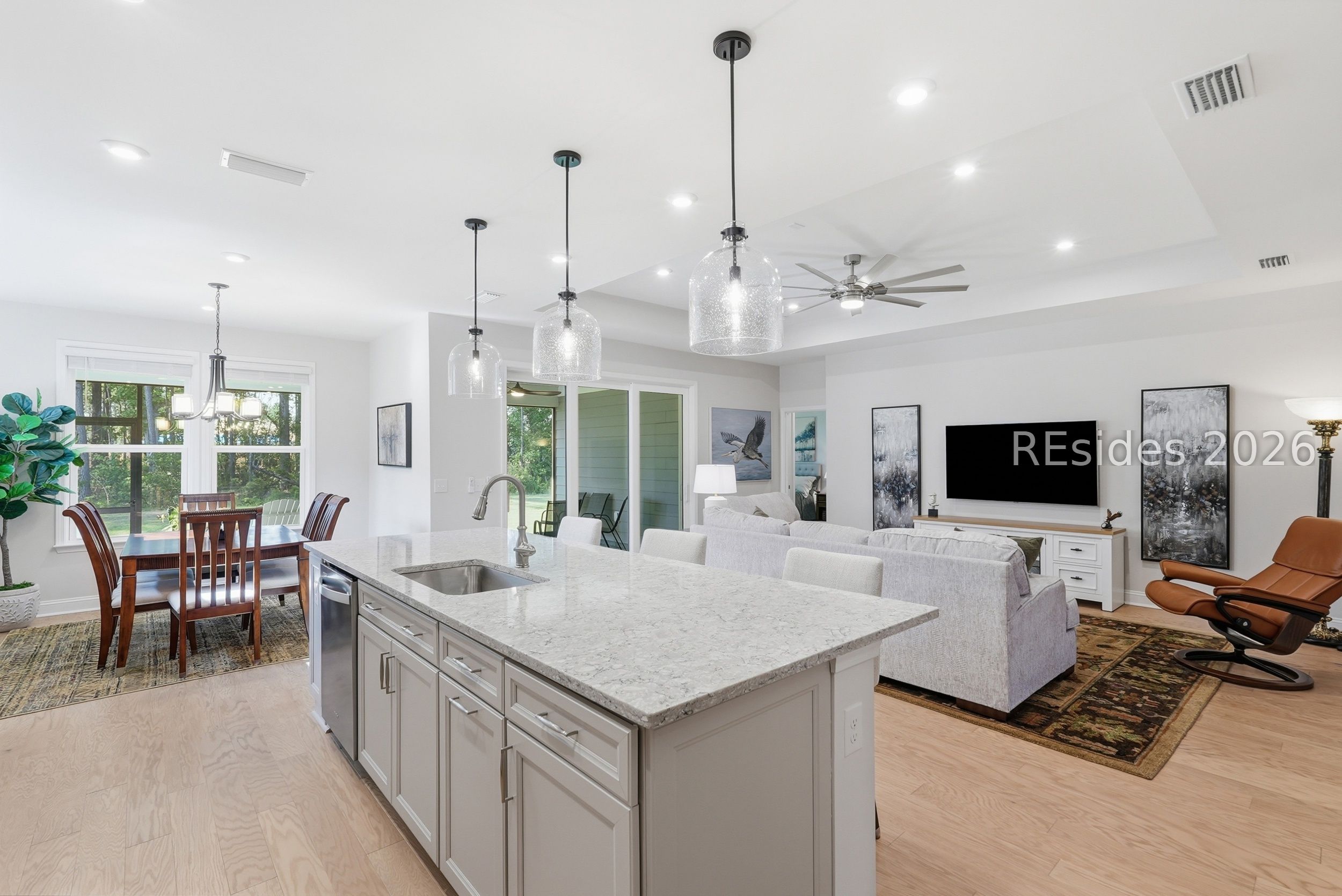 99 Sun Fish Way Hardeeville, SC 29927 - Photo 13 of 80 Open concept w/kitchen for entertaining & dining
