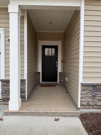 a view of an entrance of house