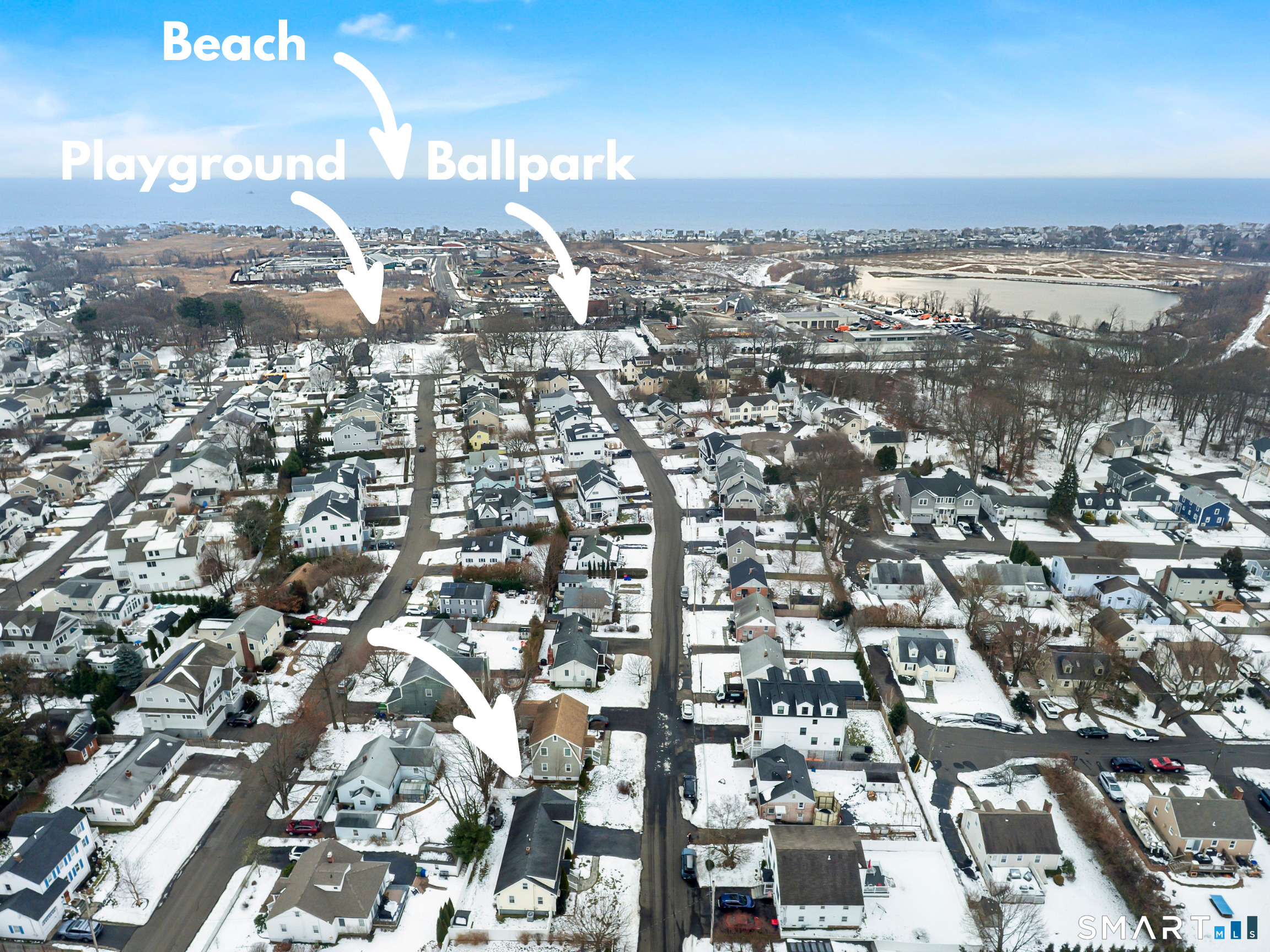 121 Alden Street Fairfield, CT 06824 - Photo 2 of 29 an aerial view of a city